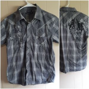 Indigo star boys button down top size xl 18